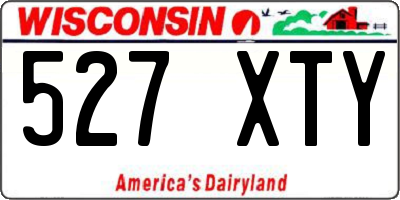 WI license plate 527XTY