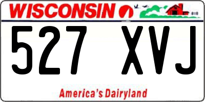 WI license plate 527XVJ