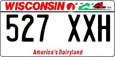 WI license plate 527XXH