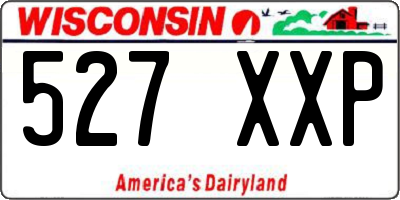 WI license plate 527XXP
