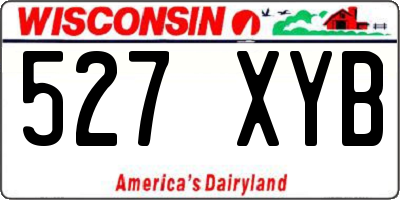 WI license plate 527XYB