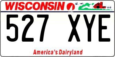 WI license plate 527XYE