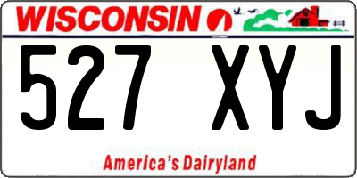 WI license plate 527XYJ