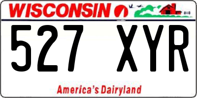 WI license plate 527XYR