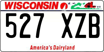 WI license plate 527XZB