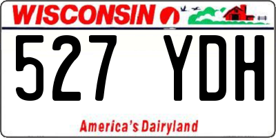 WI license plate 527YDH