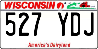 WI license plate 527YDJ