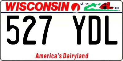 WI license plate 527YDL