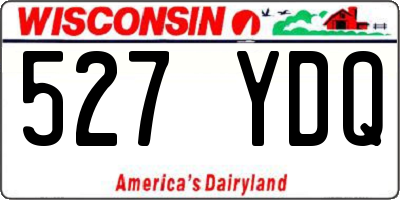 WI license plate 527YDQ