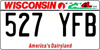 WI license plate 527YFB