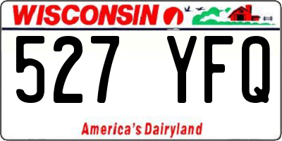 WI license plate 527YFQ