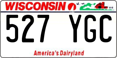 WI license plate 527YGC