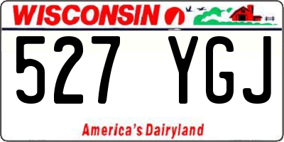 WI license plate 527YGJ