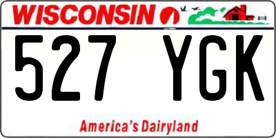 WI license plate 527YGK