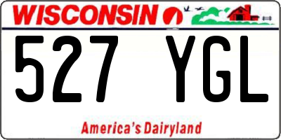 WI license plate 527YGL