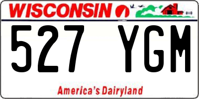 WI license plate 527YGM