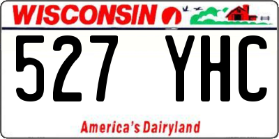 WI license plate 527YHC