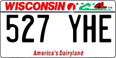 WI license plate 527YHE