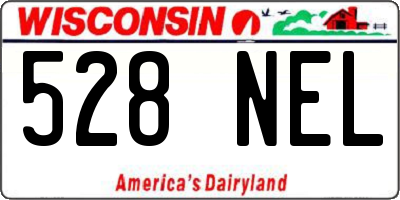 WI license plate 528NEL