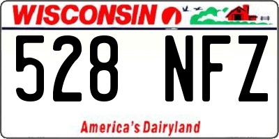 WI license plate 528NFZ