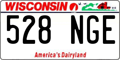 WI license plate 528NGE