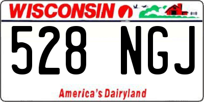 WI license plate 528NGJ