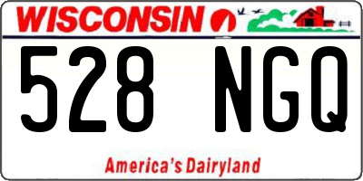 WI license plate 528NGQ