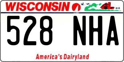 WI license plate 528NHA