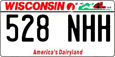 WI license plate 528NHH