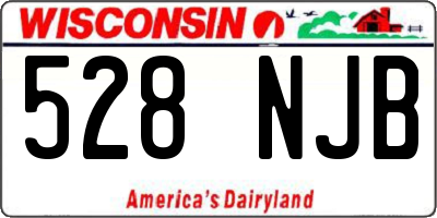 WI license plate 528NJB