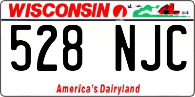 WI license plate 528NJC