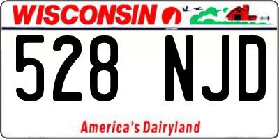 WI license plate 528NJD