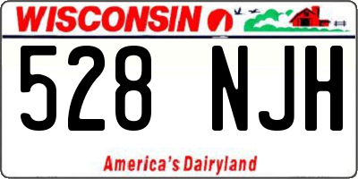 WI license plate 528NJH