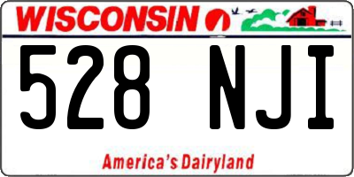 WI license plate 528NJI