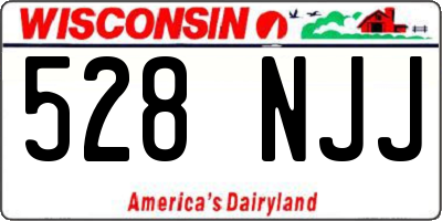 WI license plate 528NJJ