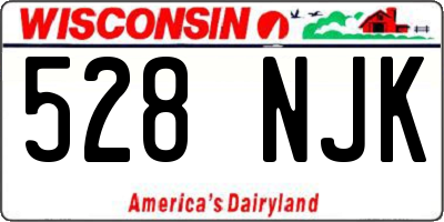 WI license plate 528NJK