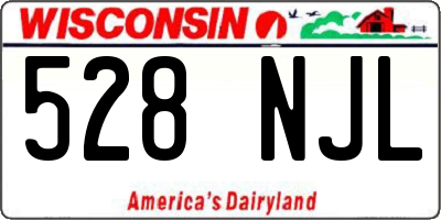 WI license plate 528NJL