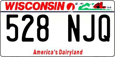 WI license plate 528NJQ