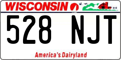 WI license plate 528NJT