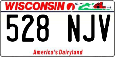 WI license plate 528NJV