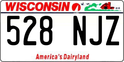 WI license plate 528NJZ
