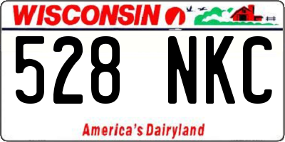 WI license plate 528NKC