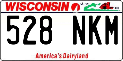 WI license plate 528NKM