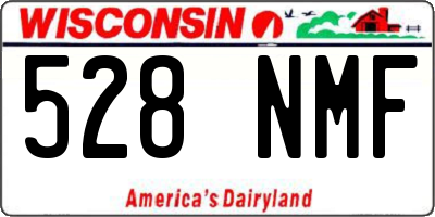 WI license plate 528NMF