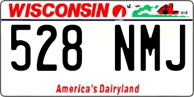 WI license plate 528NMJ