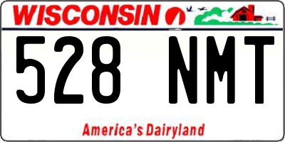 WI license plate 528NMT