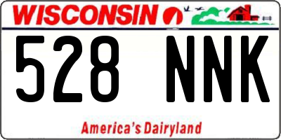 WI license plate 528NNK