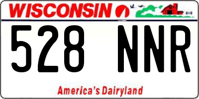 WI license plate 528NNR