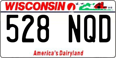 WI license plate 528NQD