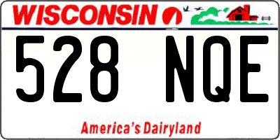 WI license plate 528NQE